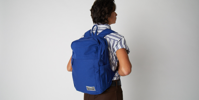 Organic top canvas backpack
