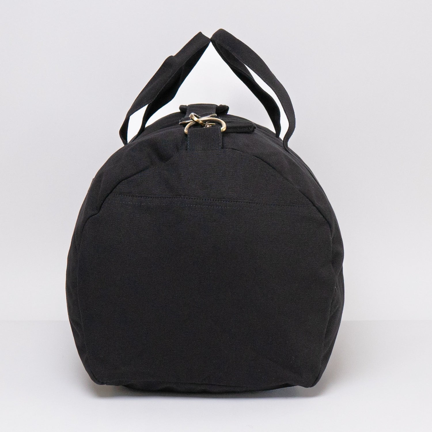 black duffle bag