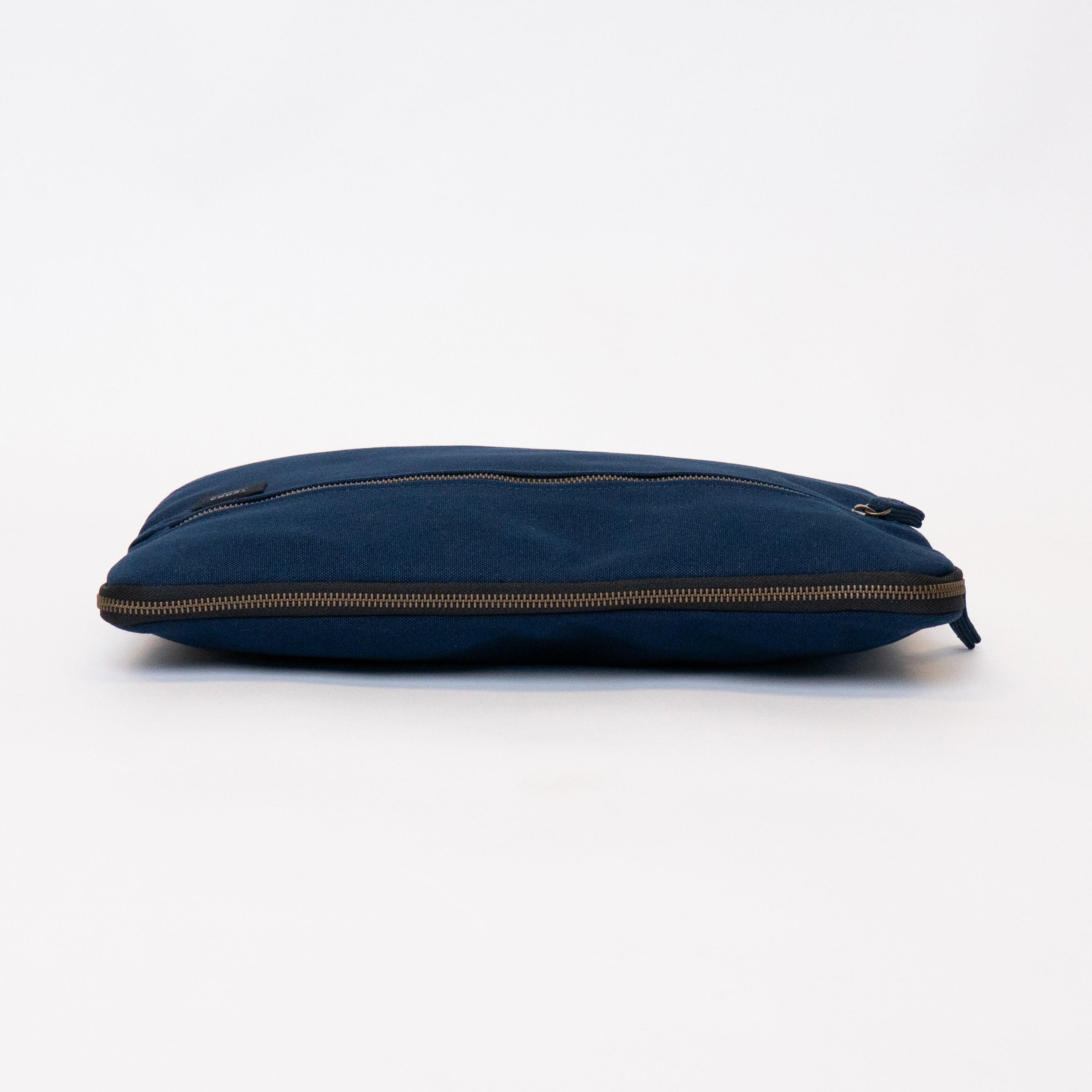 cotton laptop case in navy blue color