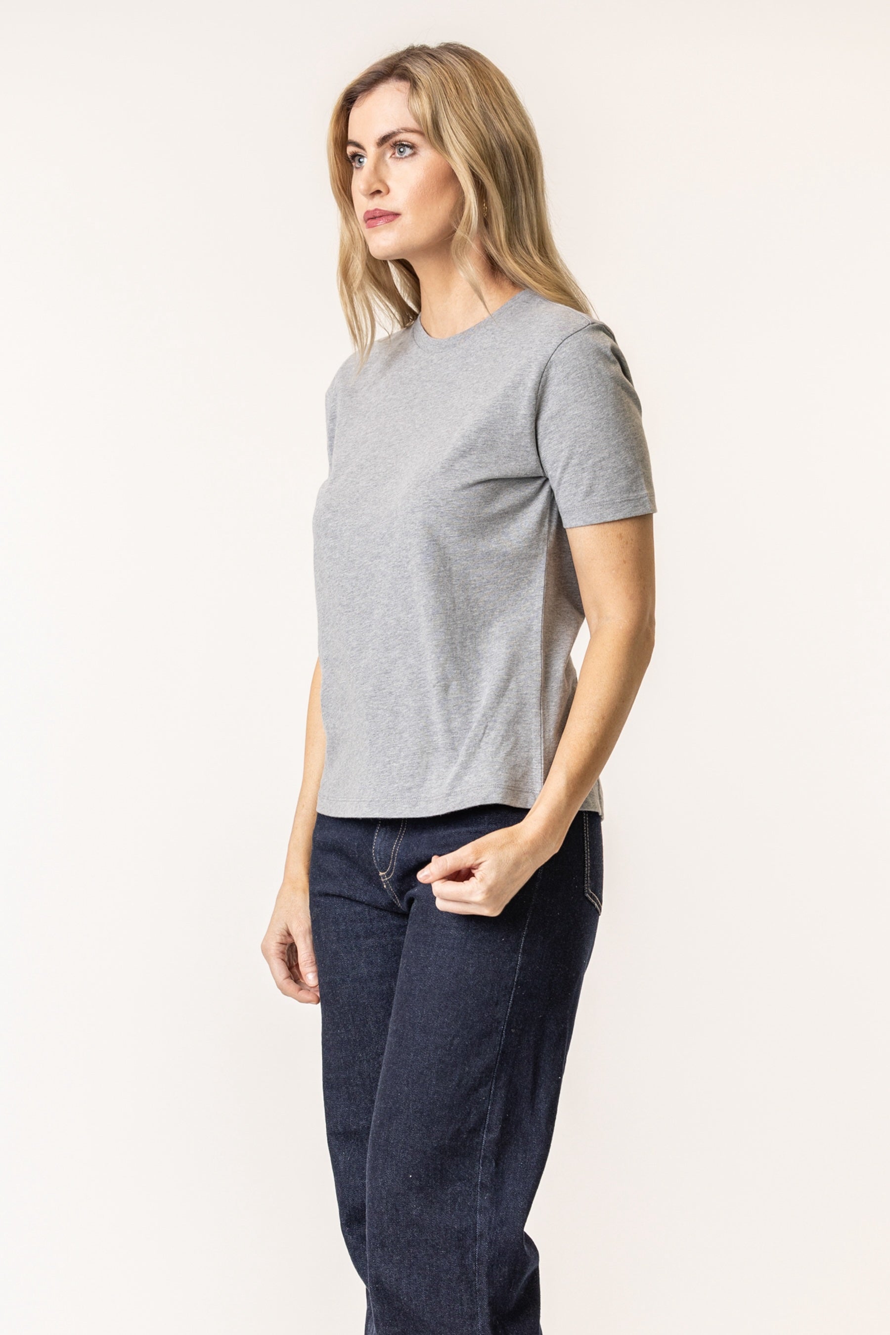 cotton tshirt in grey color