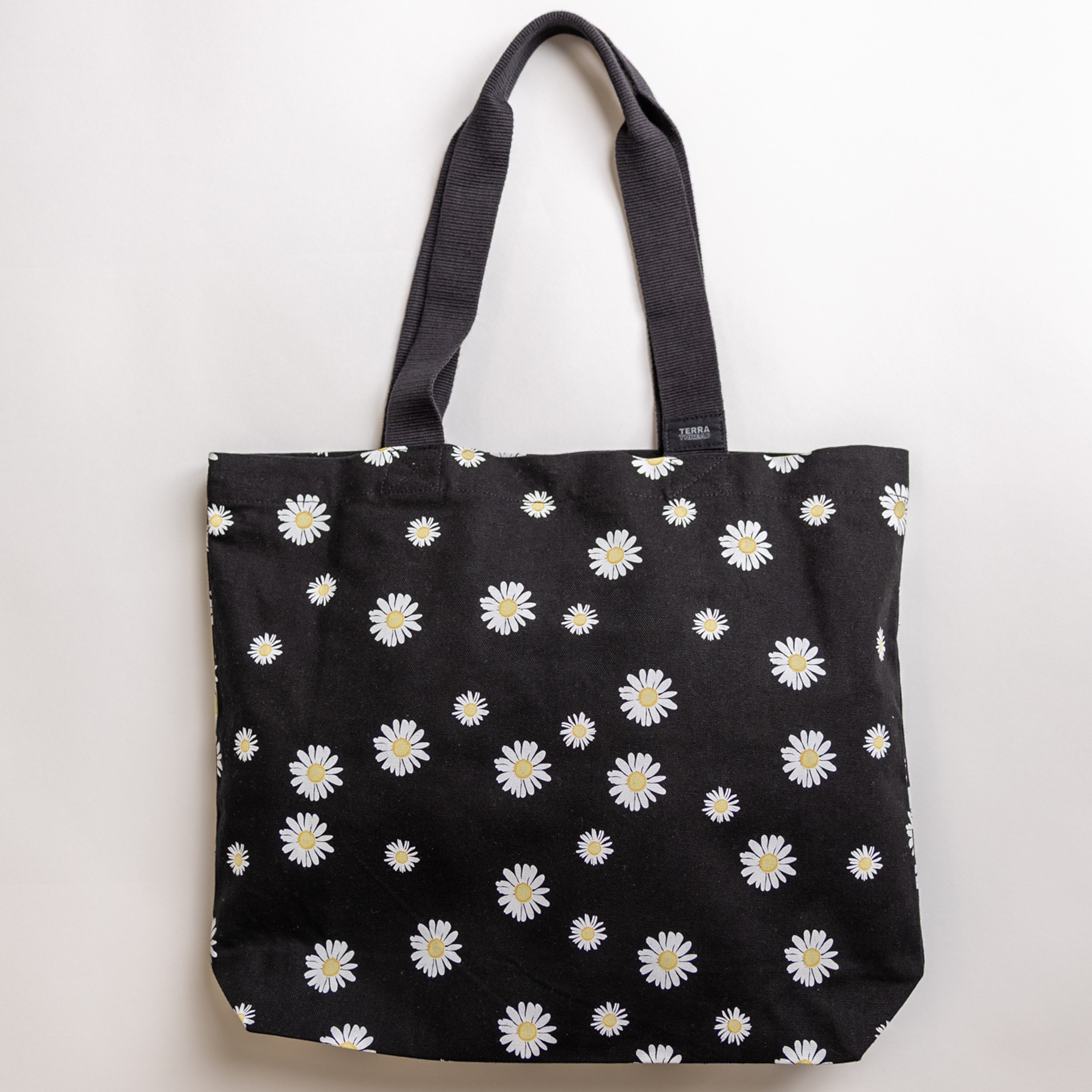 flower print tote bag