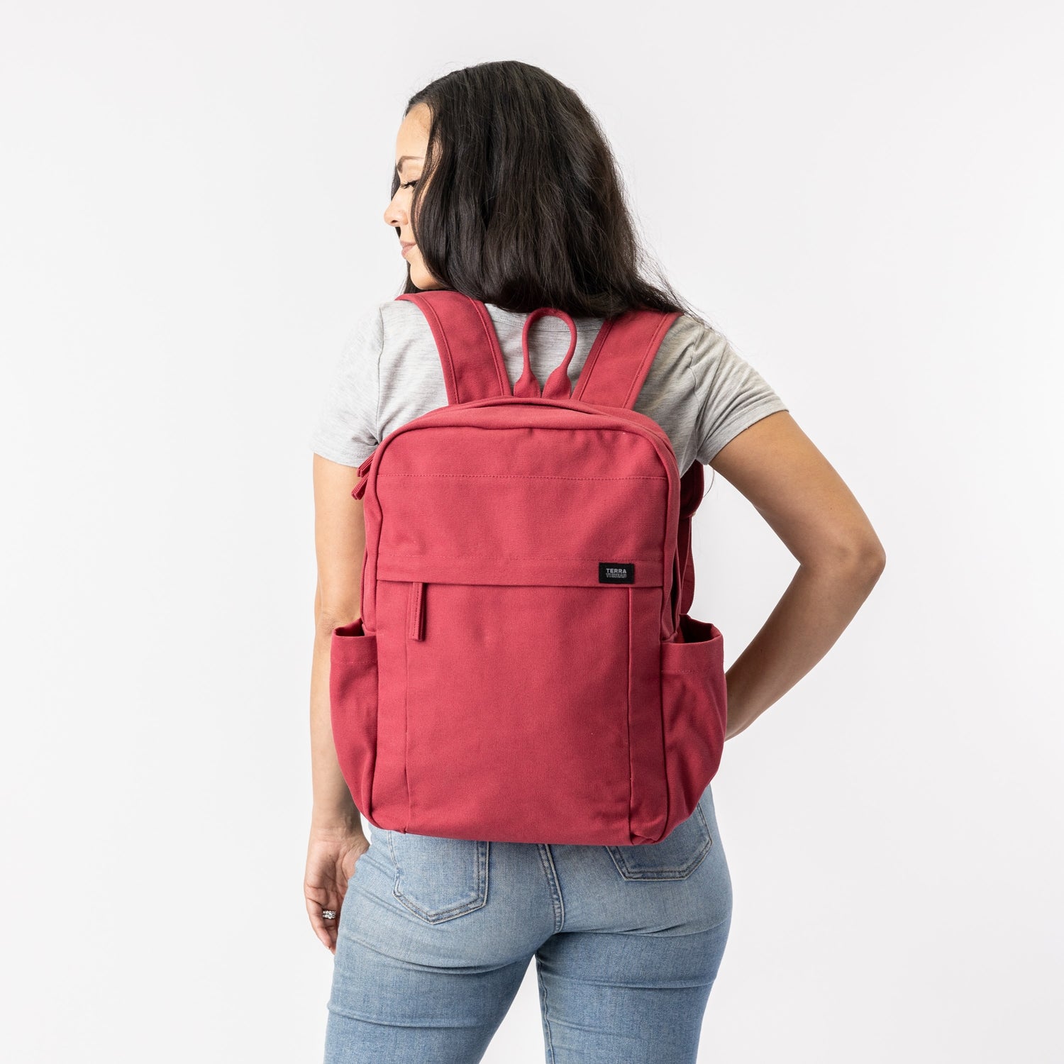 girl canvas backpack