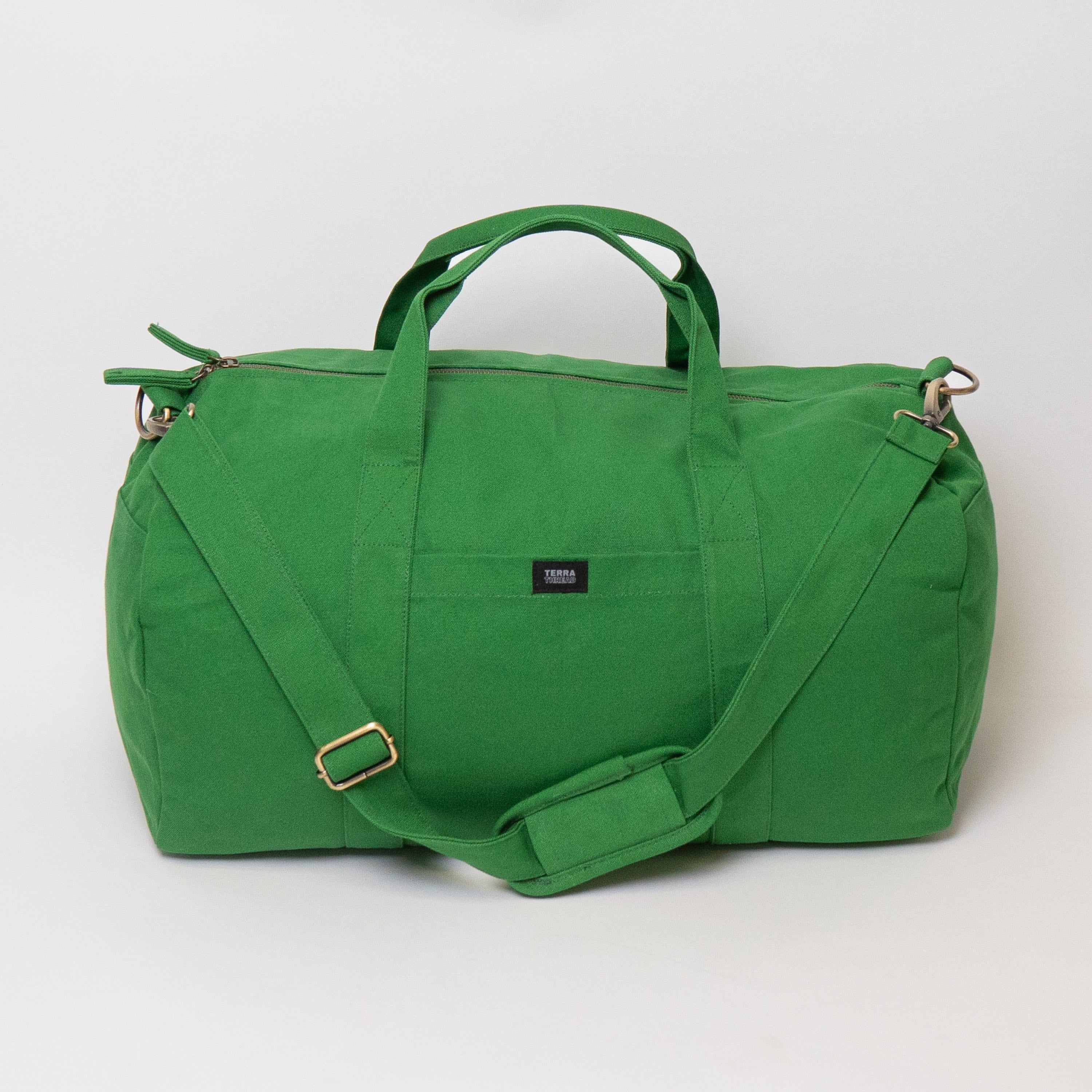 green travel bag
