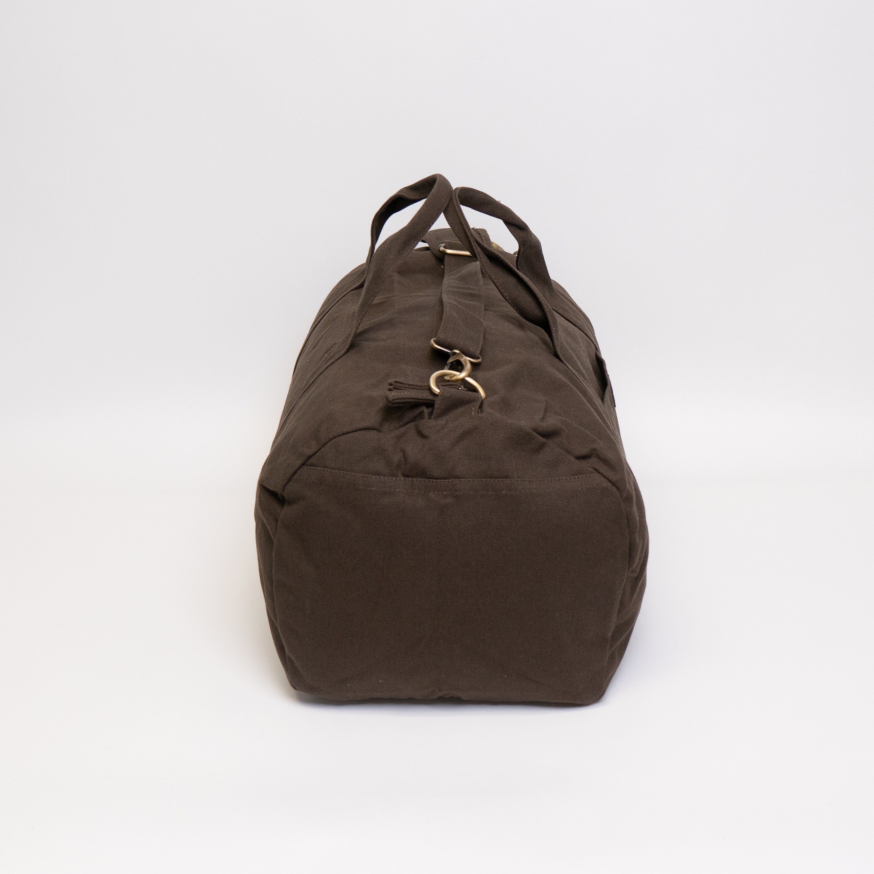 mens brown duffle bag