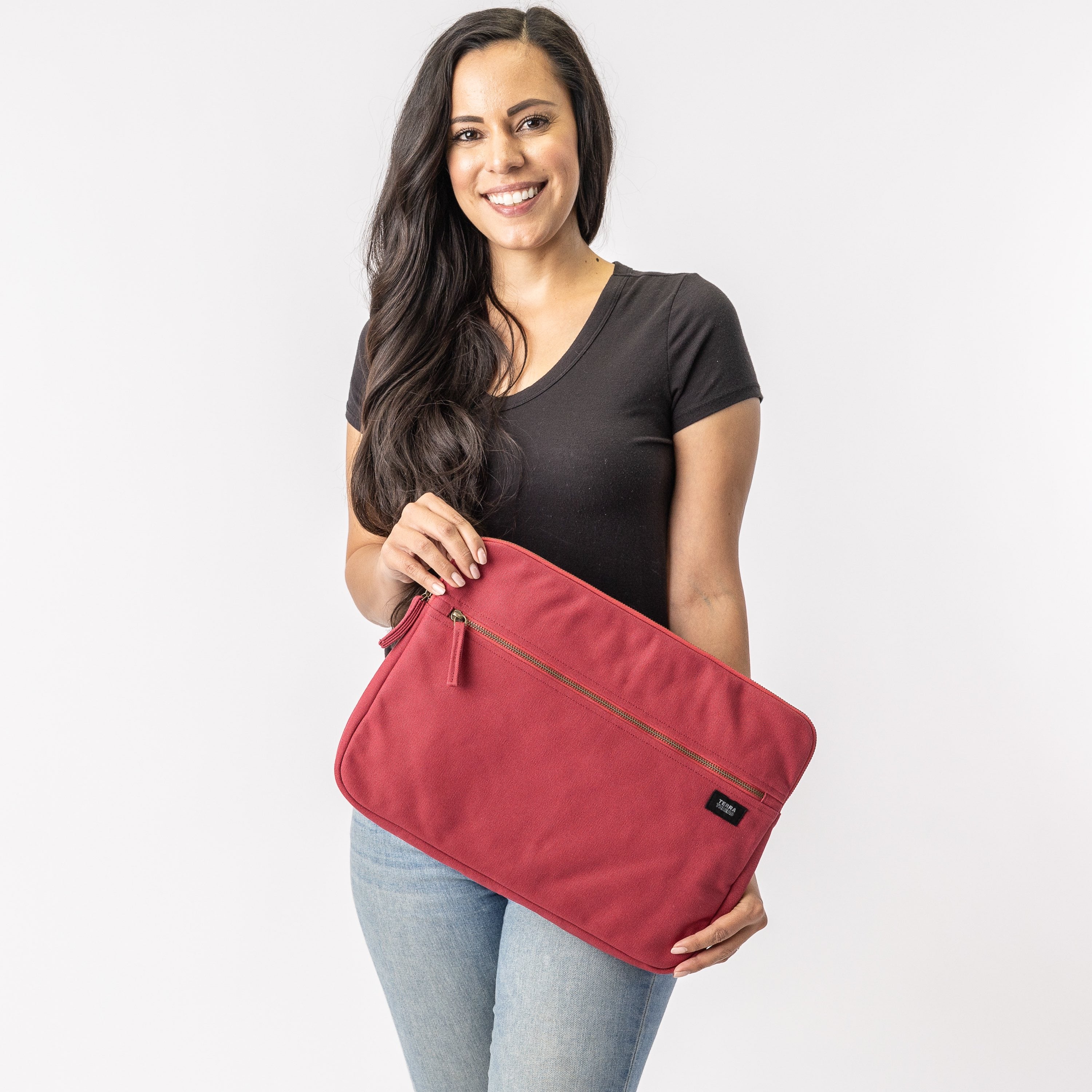 red 15.6 inch laptop sleeve