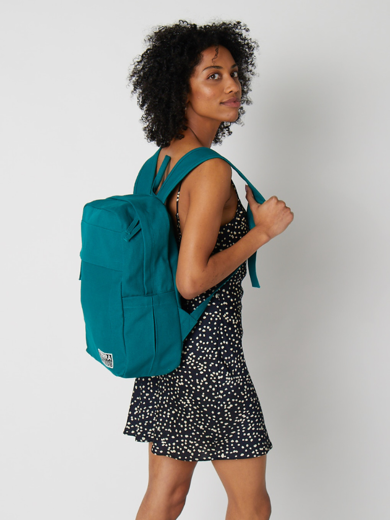 teal book bag