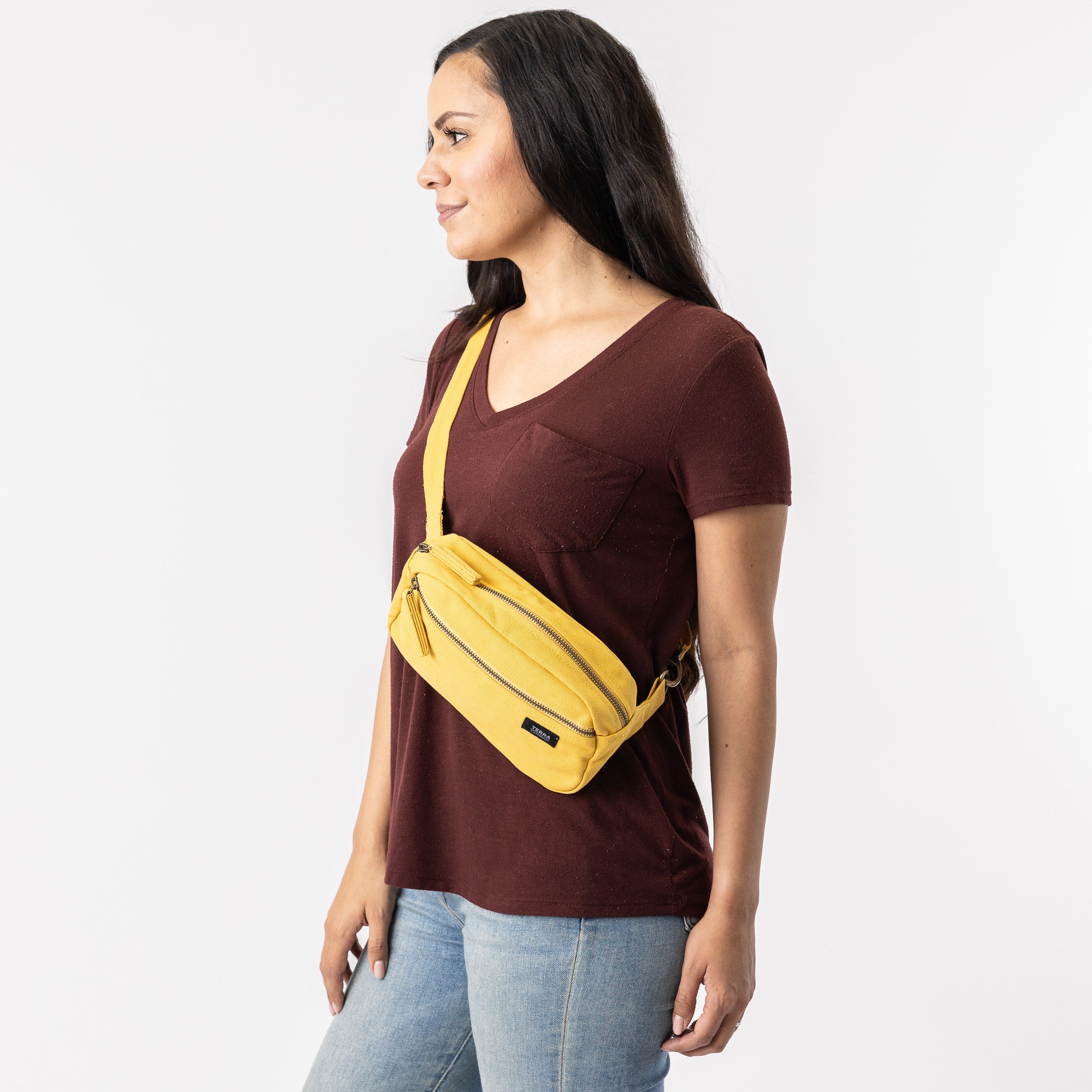 yellow fanny pack