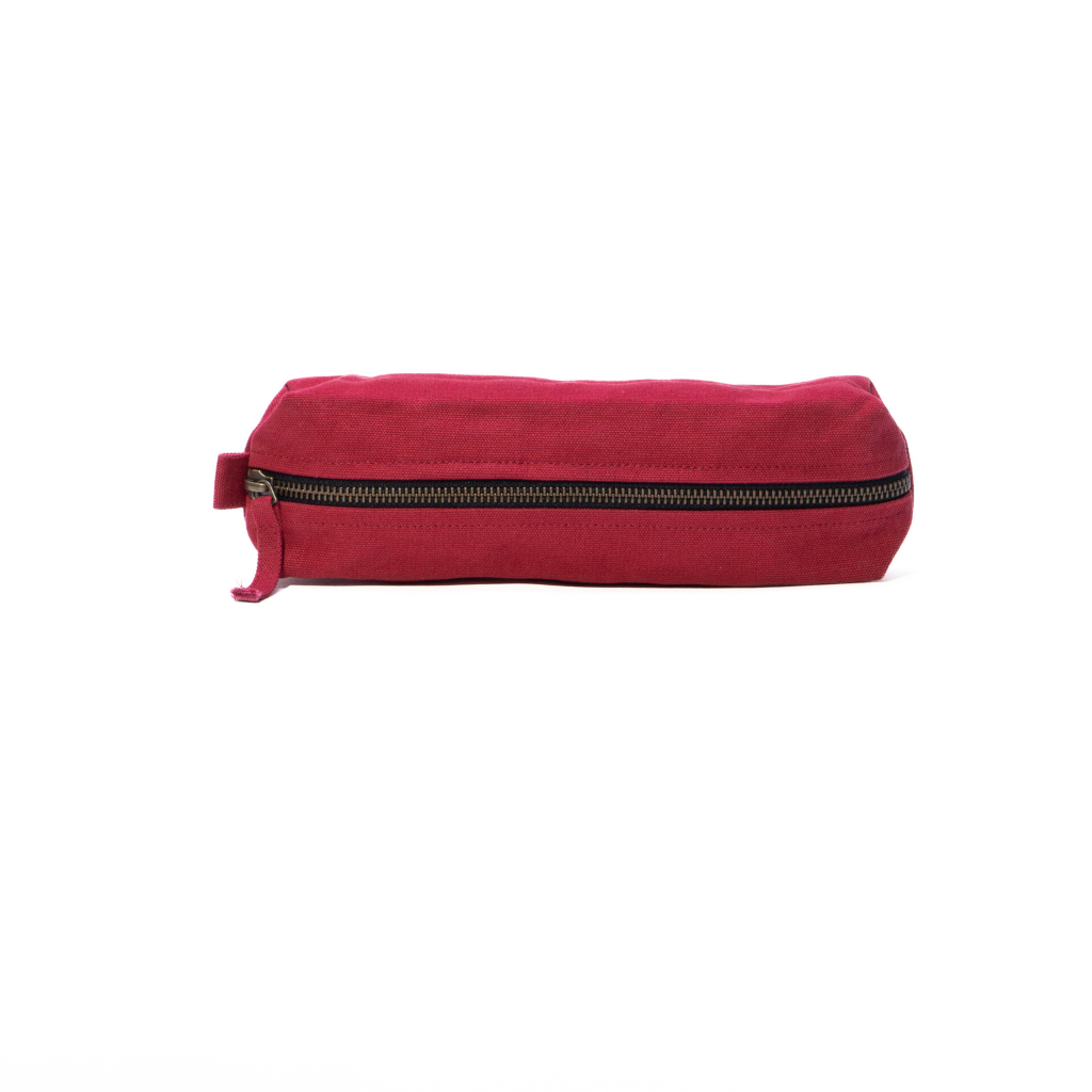 durable pencil case in red color