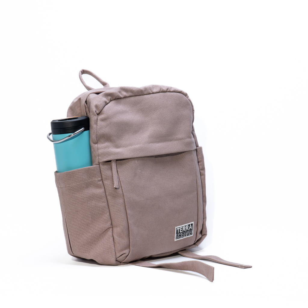 small backpack with bottle holder