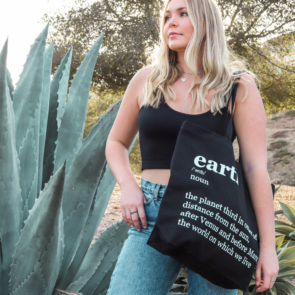 work tote bag black color