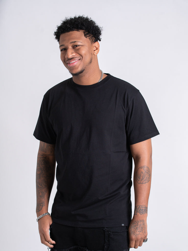 black cotton tshirts for men