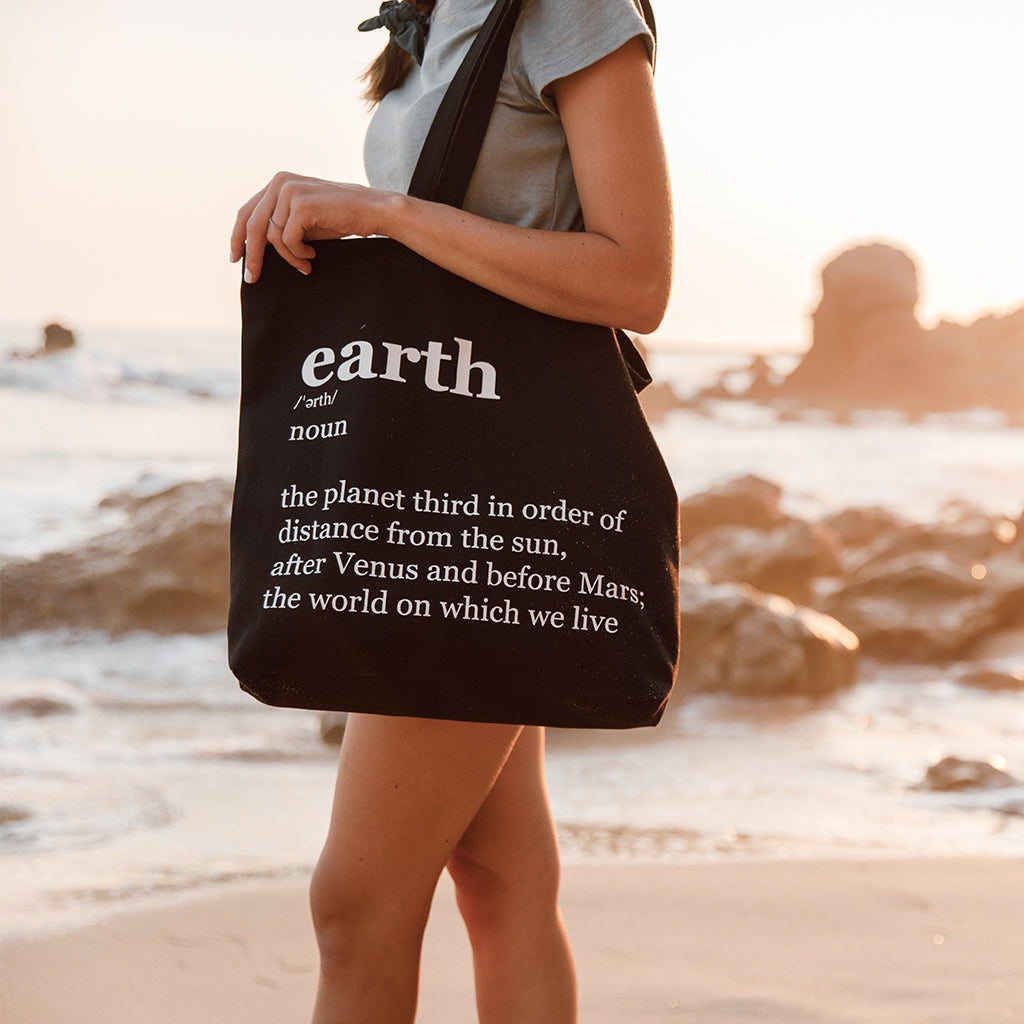simple canvas bags in black color