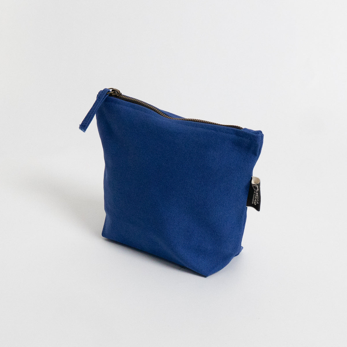 blue makeup cosmetic bag