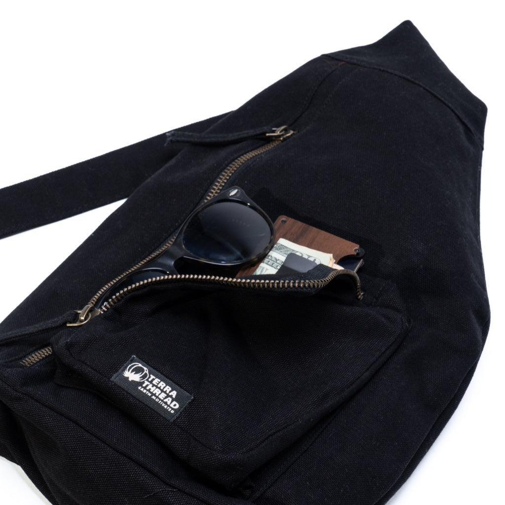 canvas sling bag