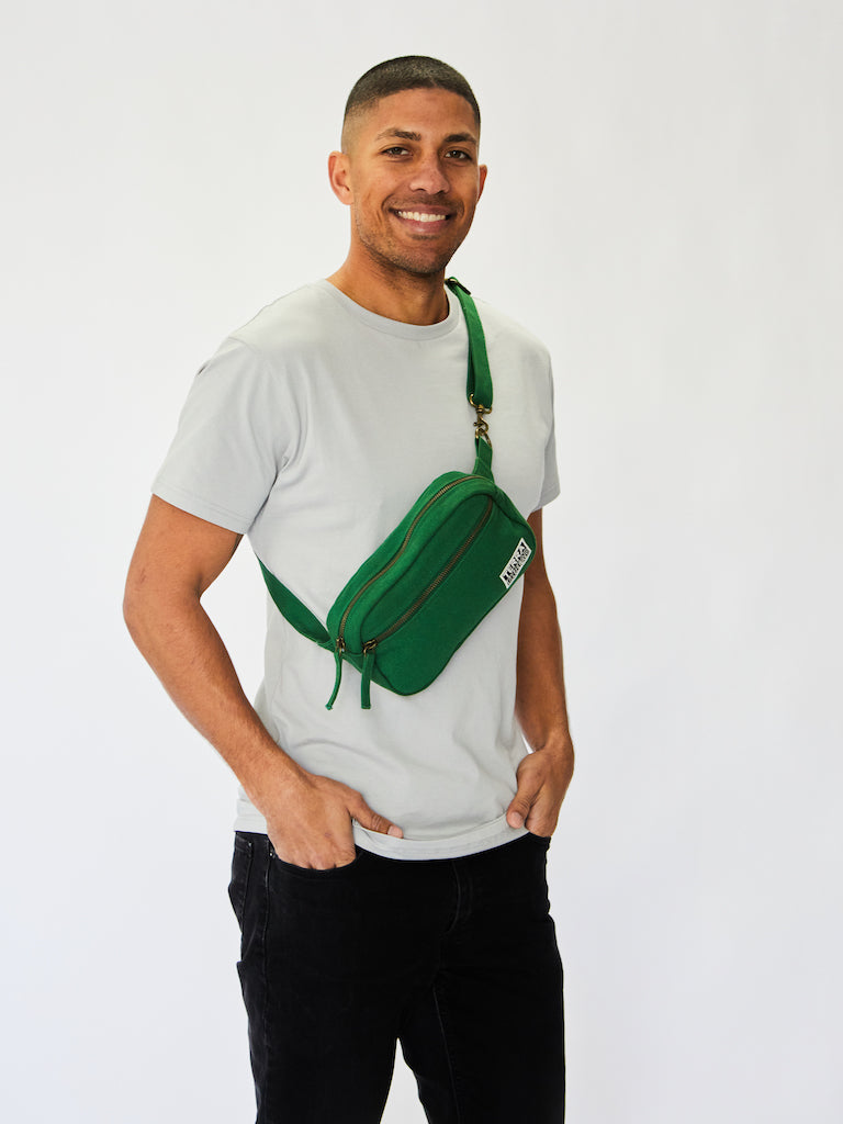 green fanny pack