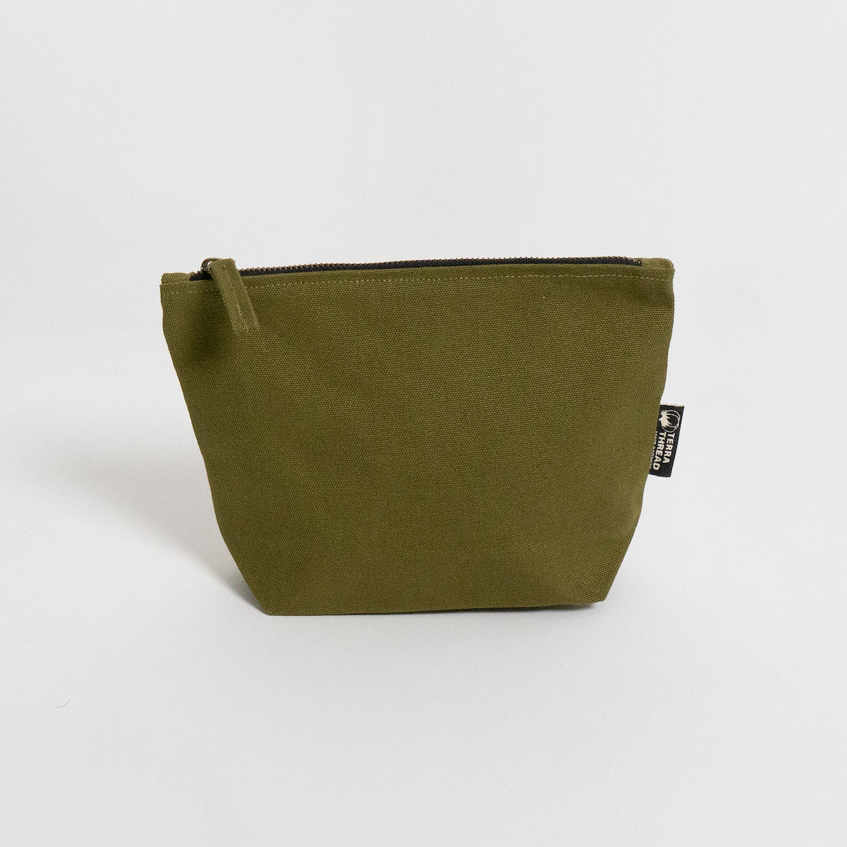 green makeup bag