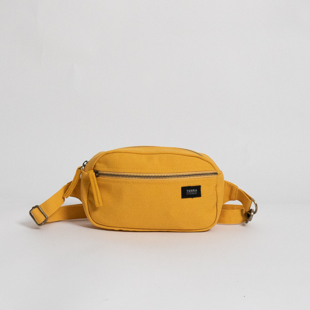 mustard yellow fanny pack