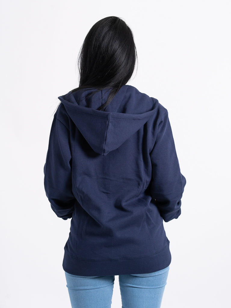 navy hoodie organic cotton