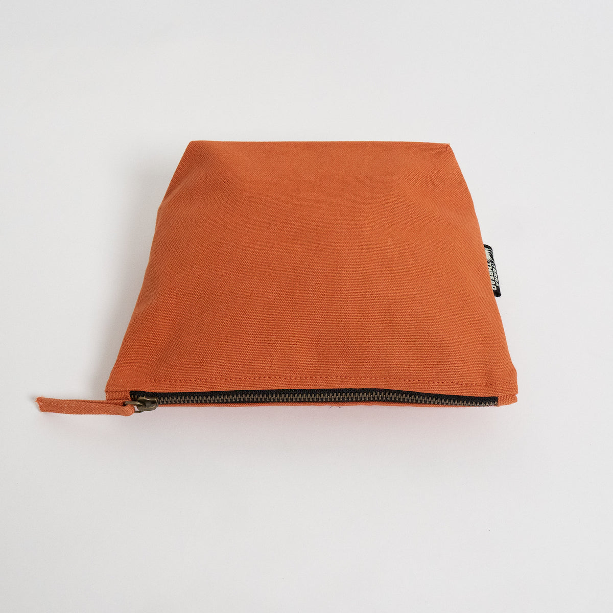 orange makeup bag