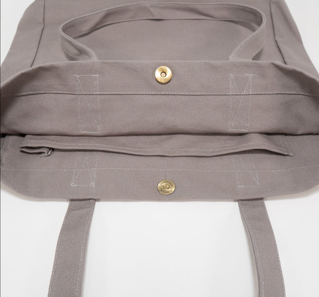 tote bag with snap closure for work