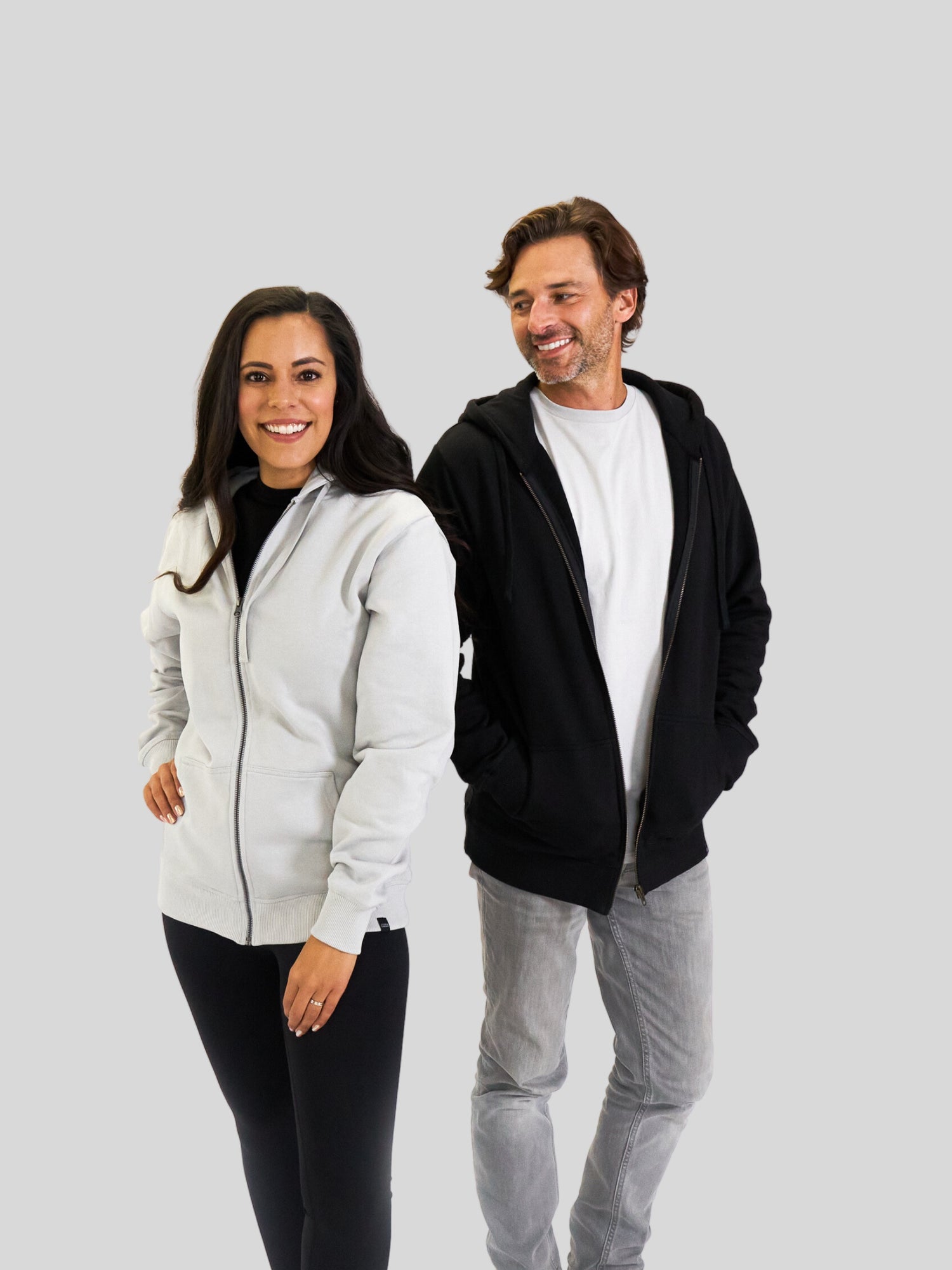 unisex zipper hoodies