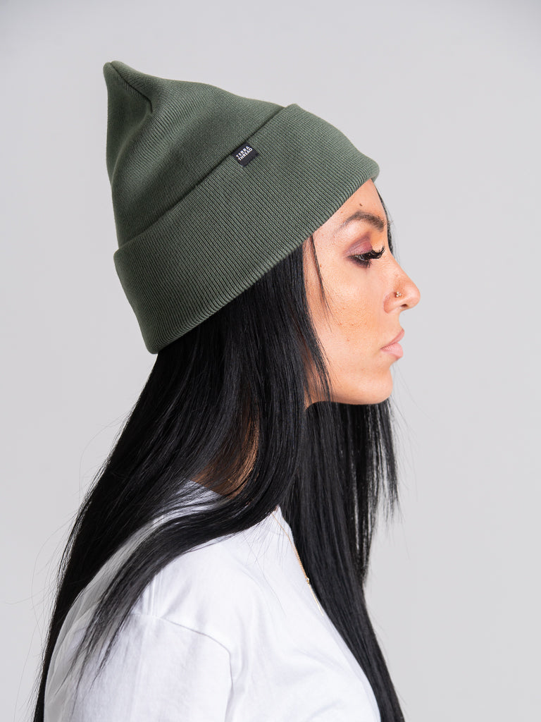 womens green beanie