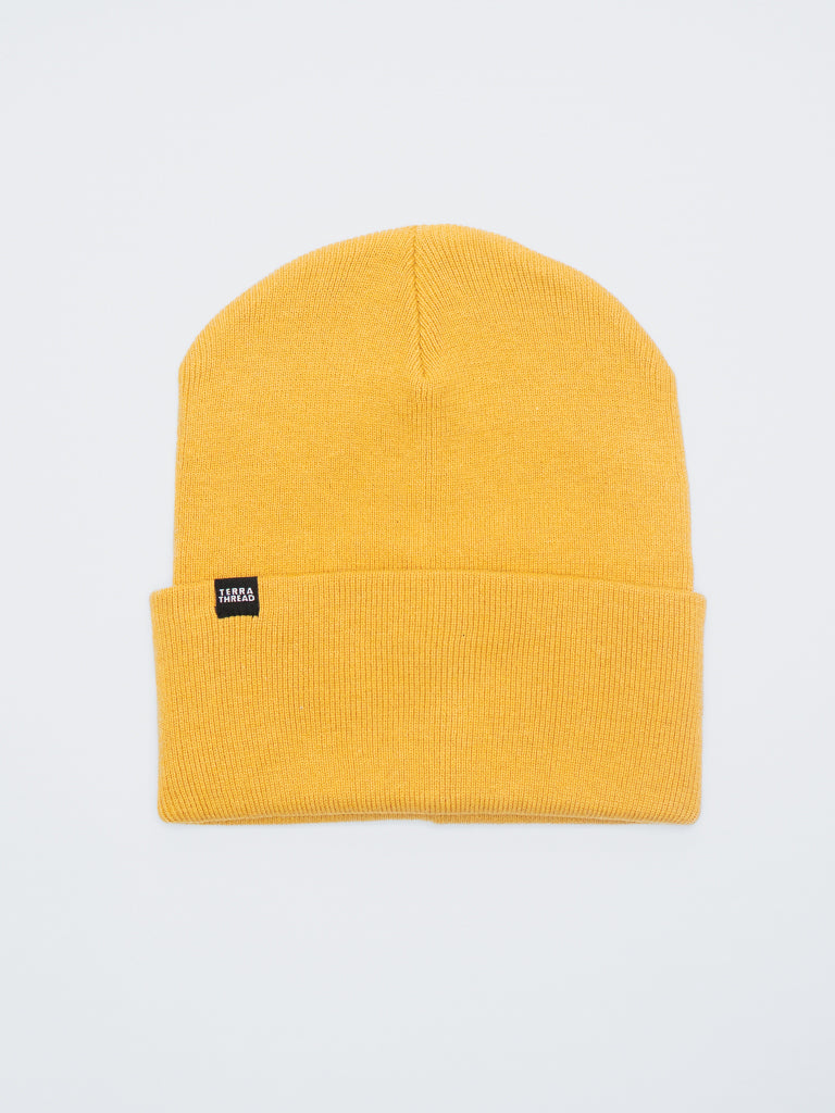 yellow beanie