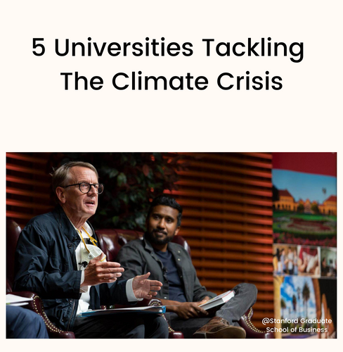 5 Universities Tackling The Climate Crisis