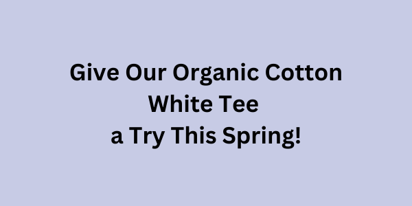 White tshirt for spring