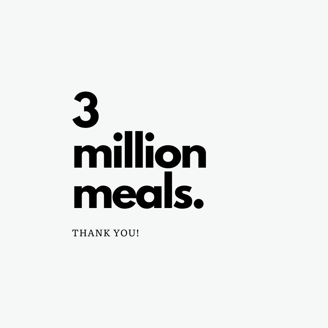 3 million meals