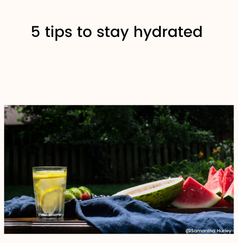 tips to stay hydrated