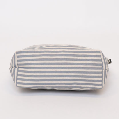 striped cosmetic bag