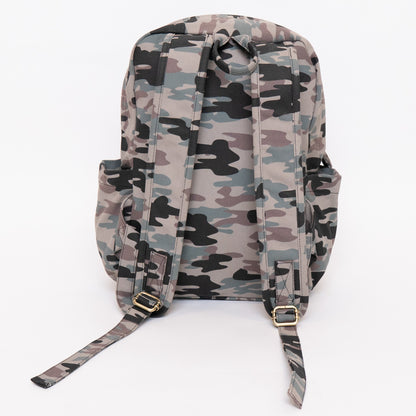 Terra Thread organic cotton backpack in camo print