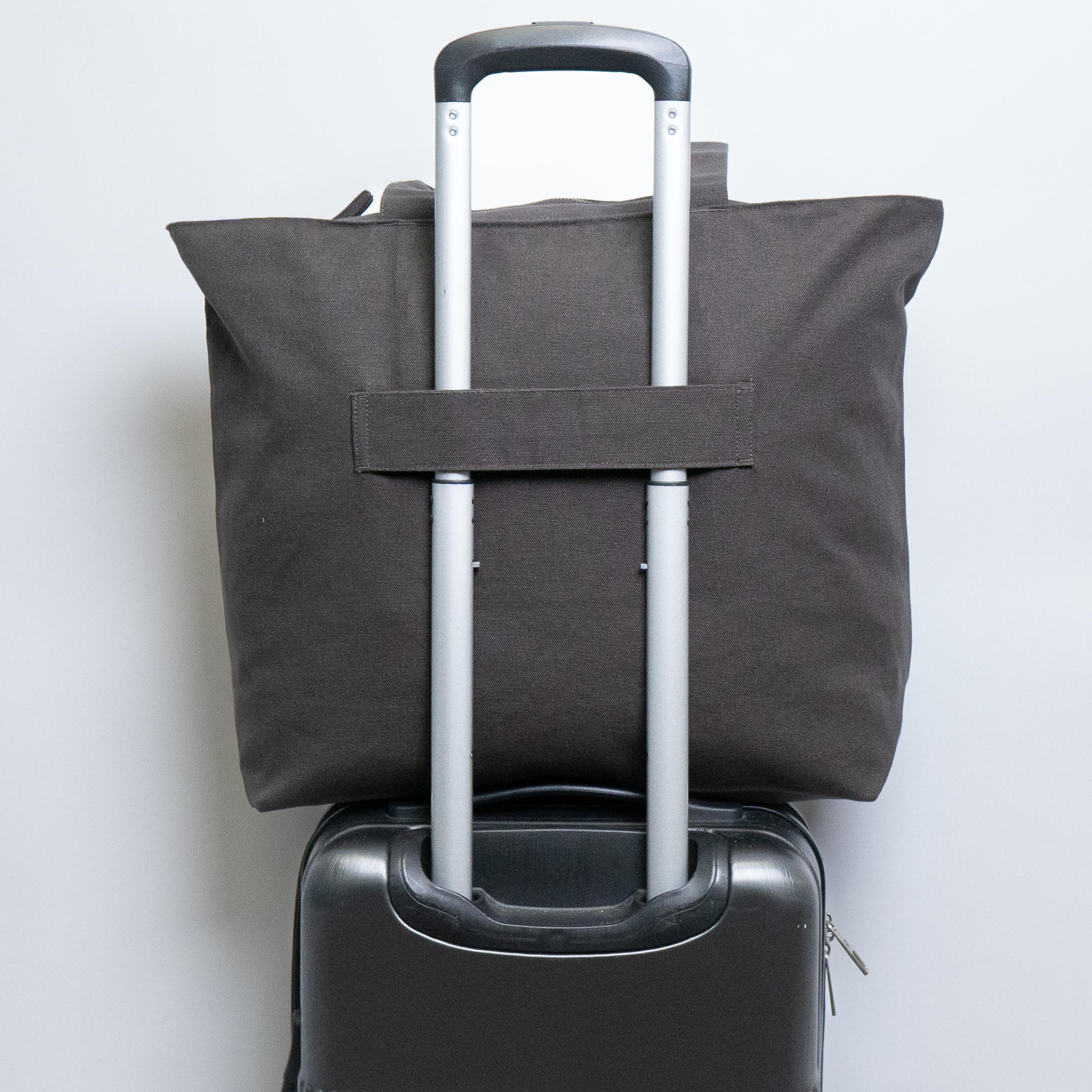 Travel tote 2025 with trolley sleeve