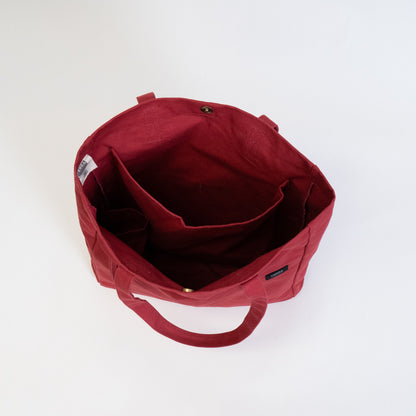 canvas work bag with pockets