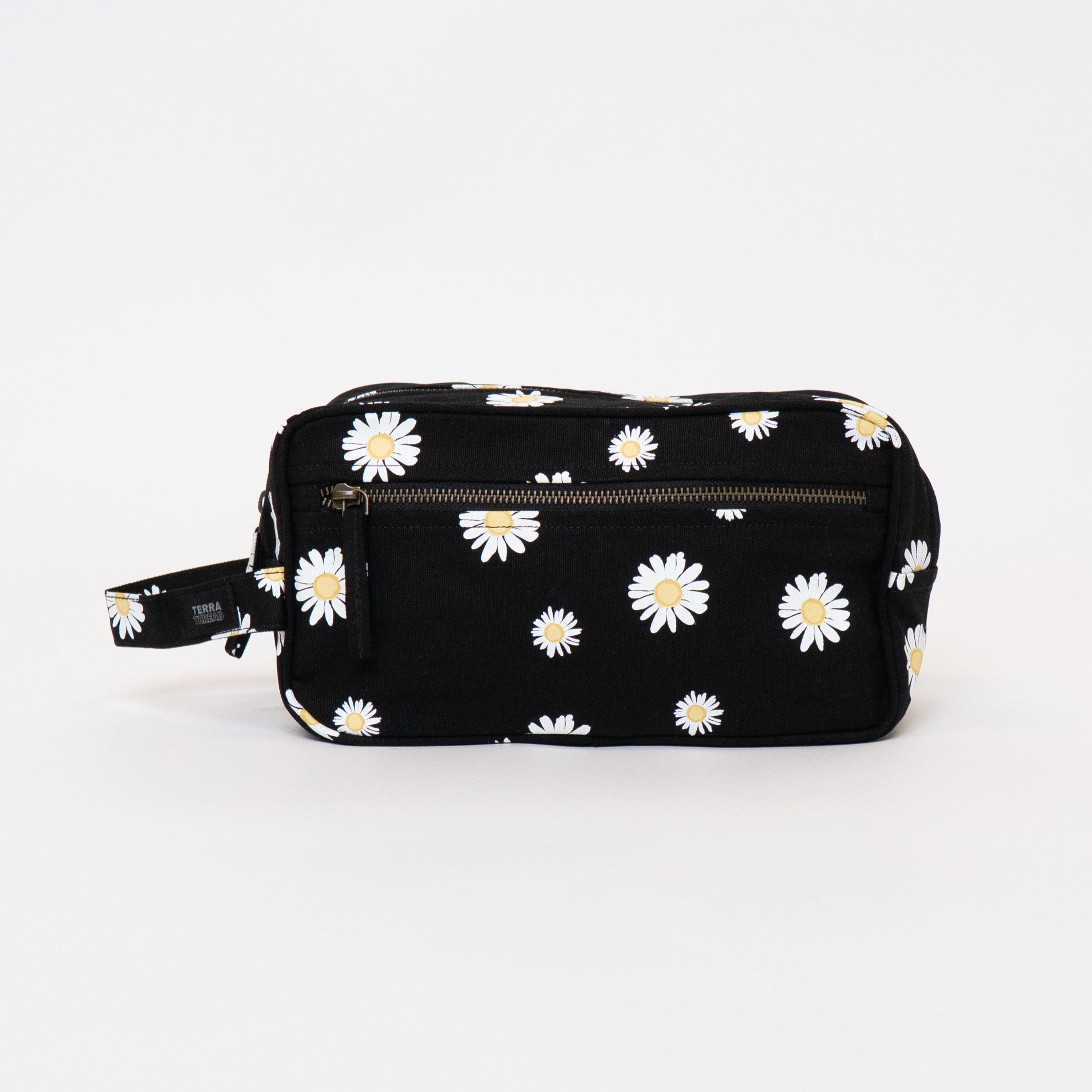 daisy print wash bag