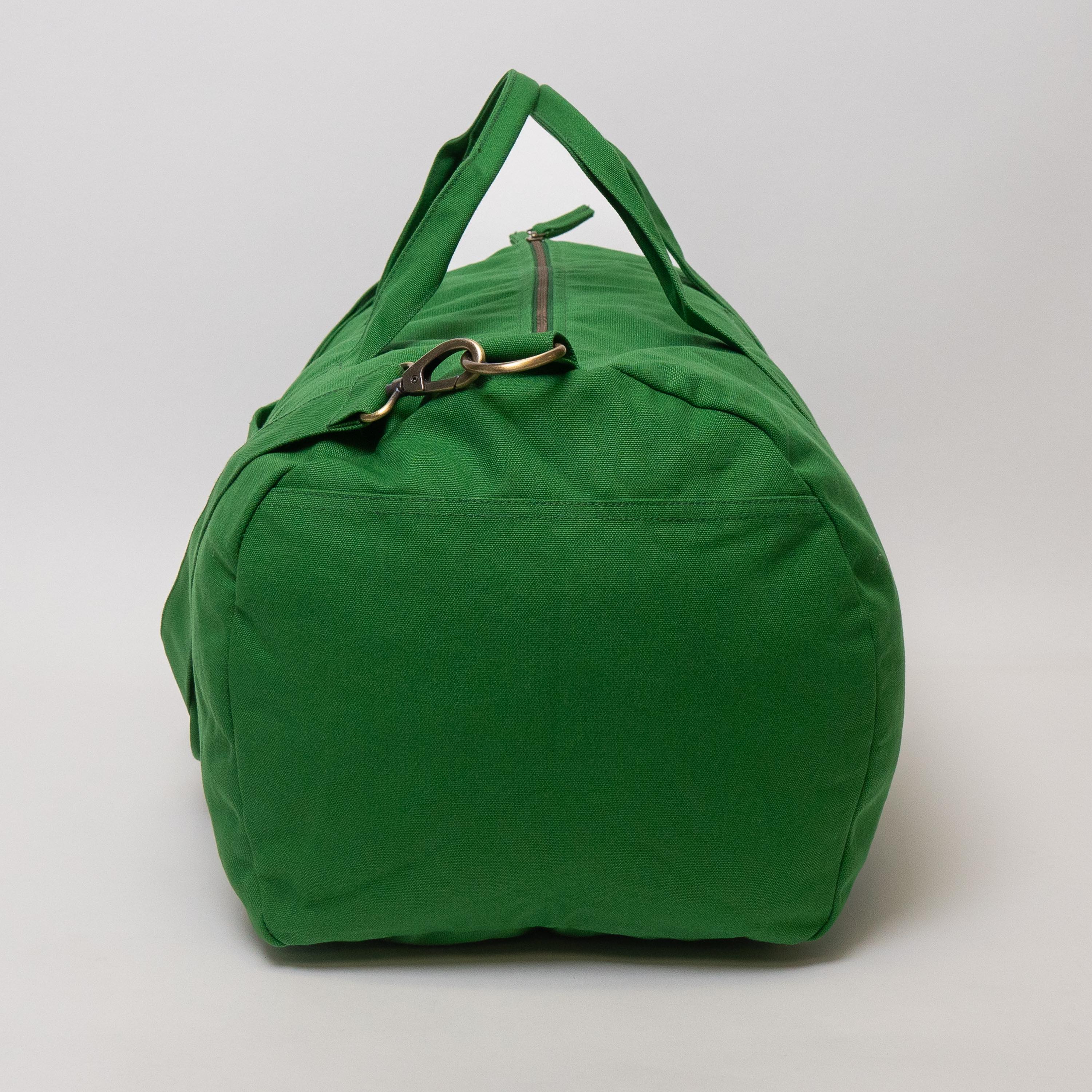 green travel bag