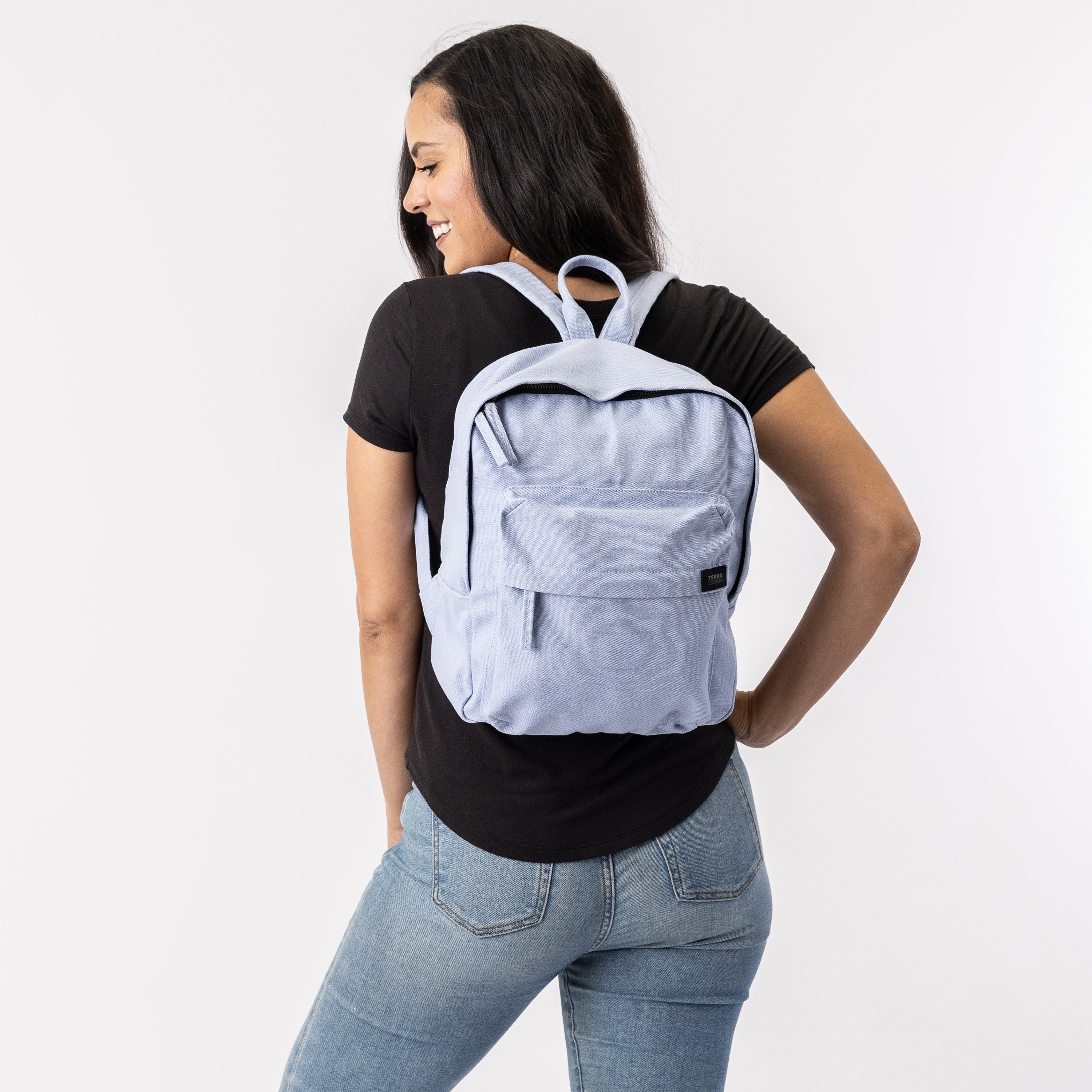 lavender mini backpack