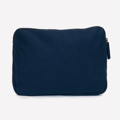 Back view of Navy Blue color laptop case