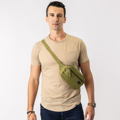 olive green fanny pack