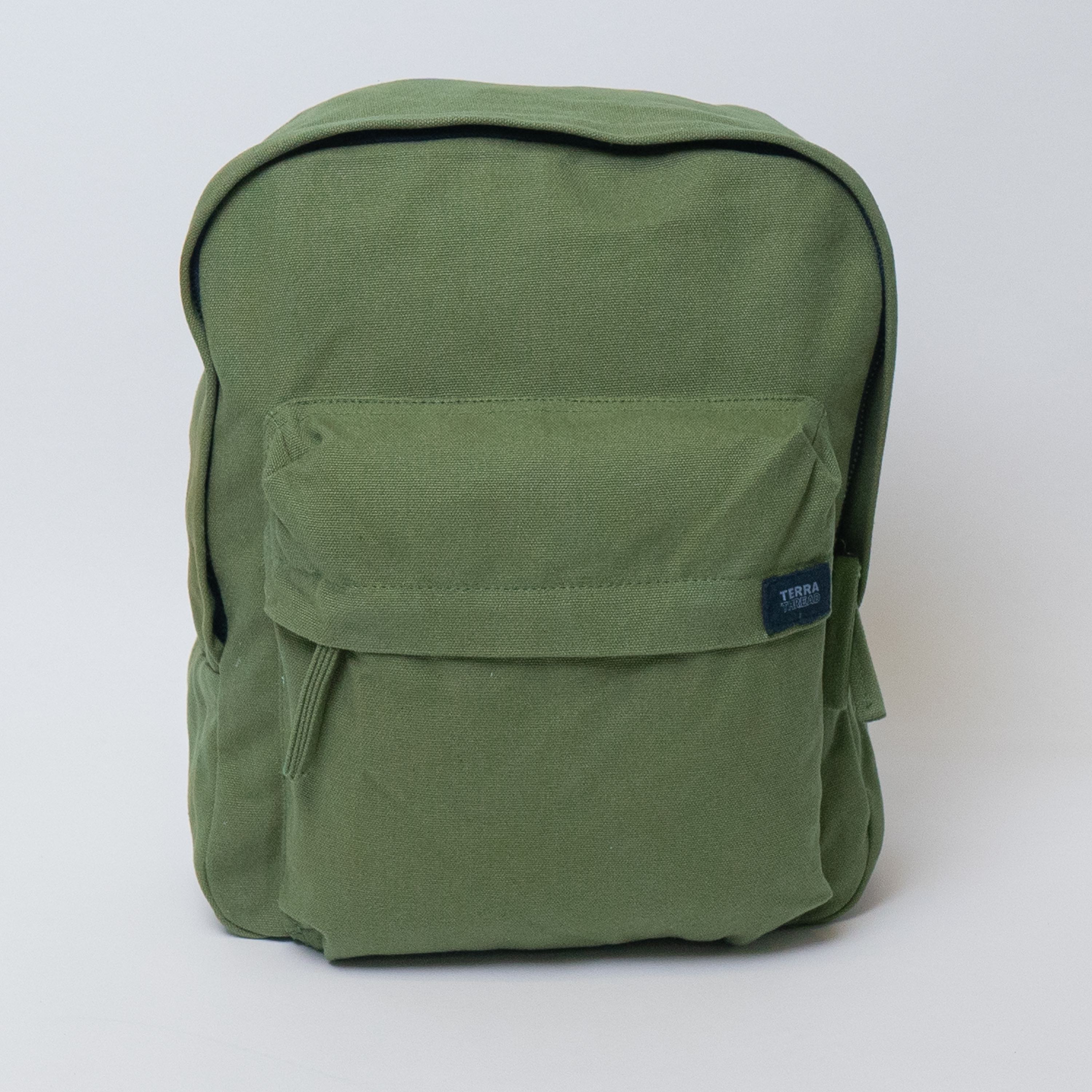 olive green mini backpack