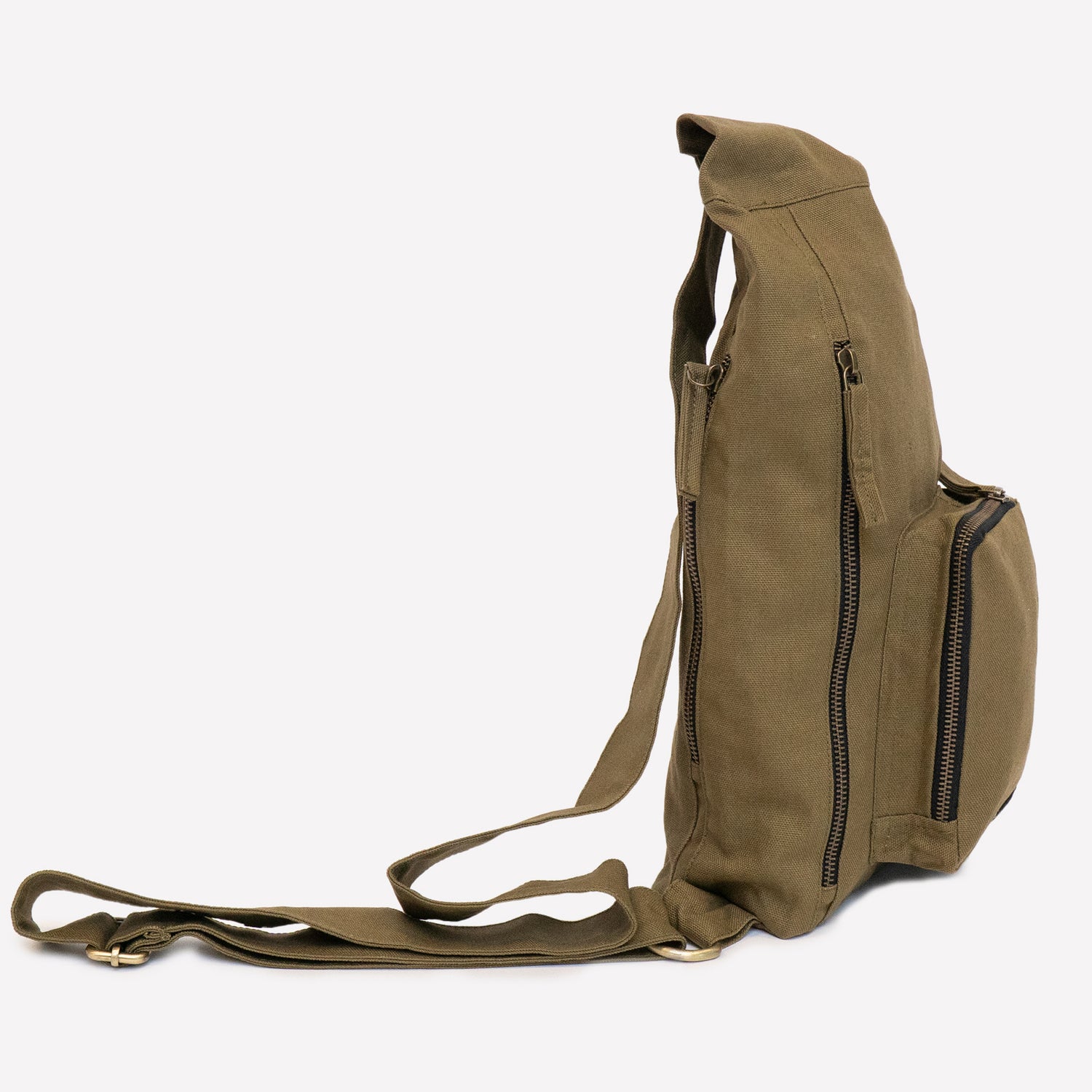 sling bag canvas with pockets made of organic cotton