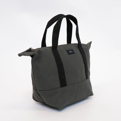 small canvas tote bags for women with zipper made of organic cotton