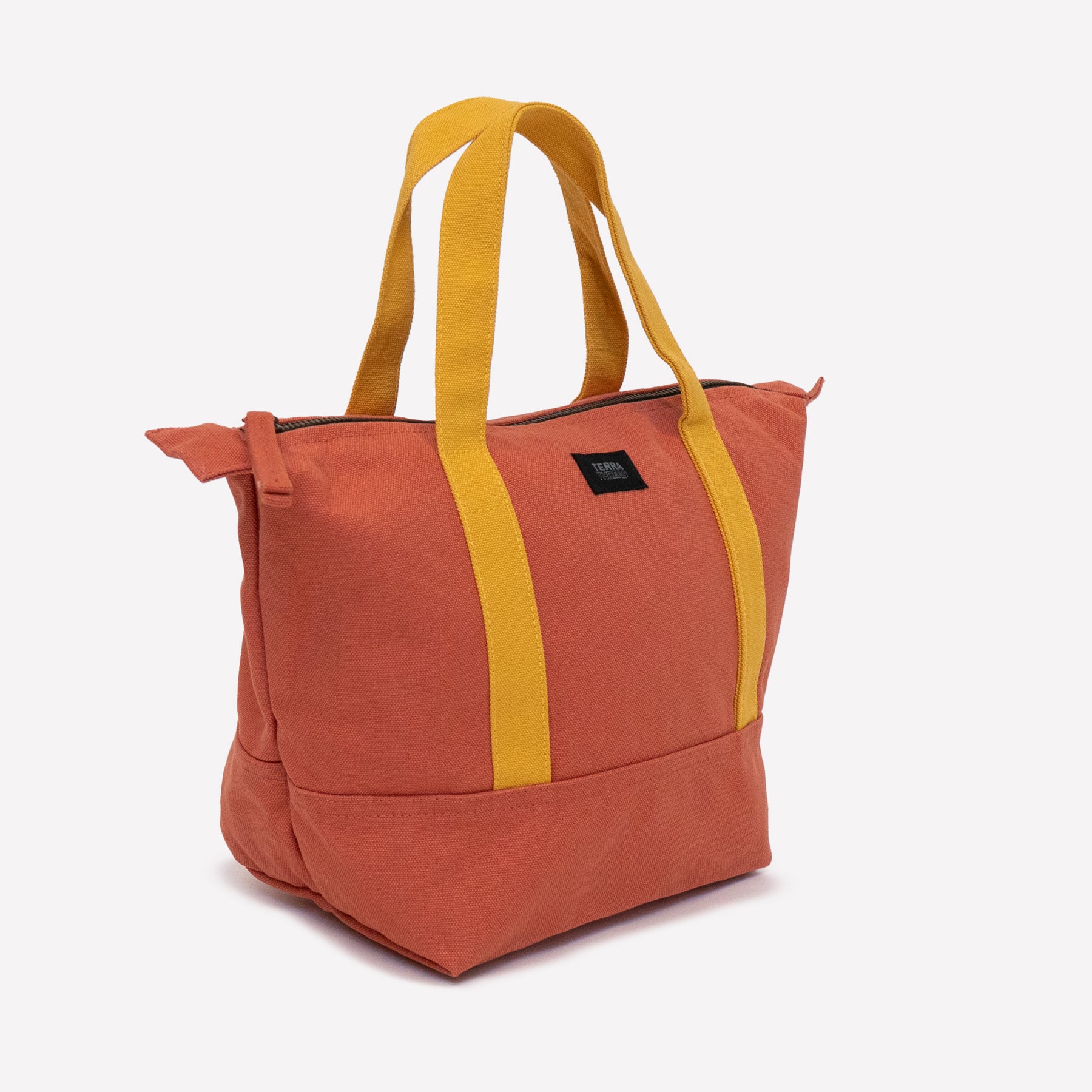 Mini Canvas Tote Bag | Washable Organic Cotton Lunch Bag | Terra