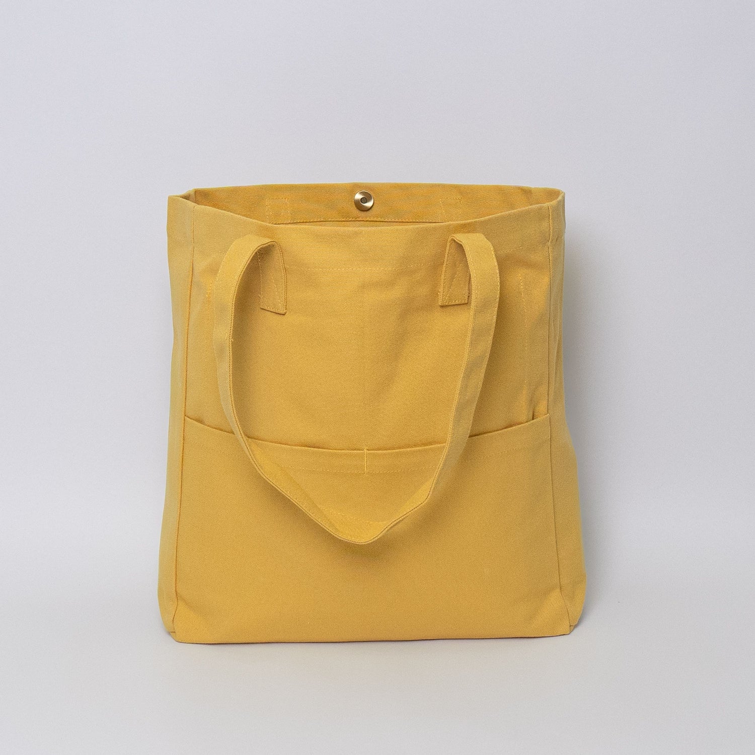 Buy the Orange Nylon Snap Pocket Tote