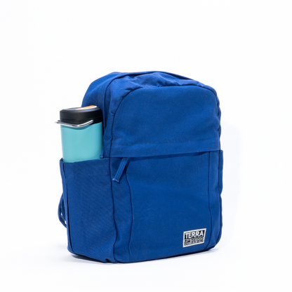 medium size backpacks in blue color