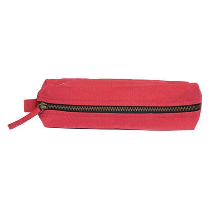 eco red pencil case by Terra Thread 