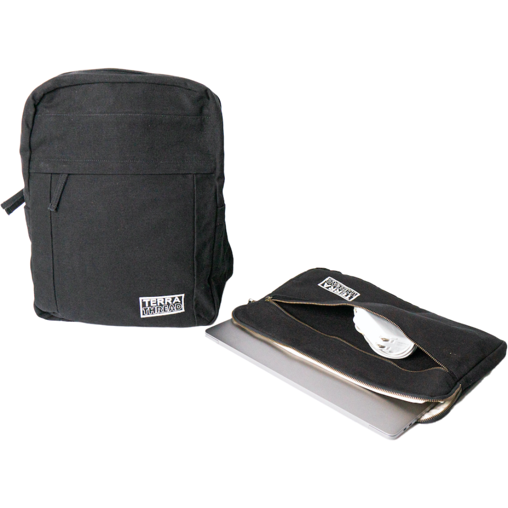 backpack laptop sleeve Black color Backpack and Laptop Sleeve for Office