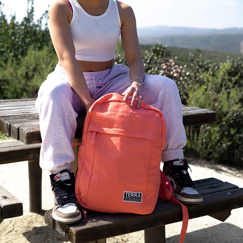 pink backpack for women