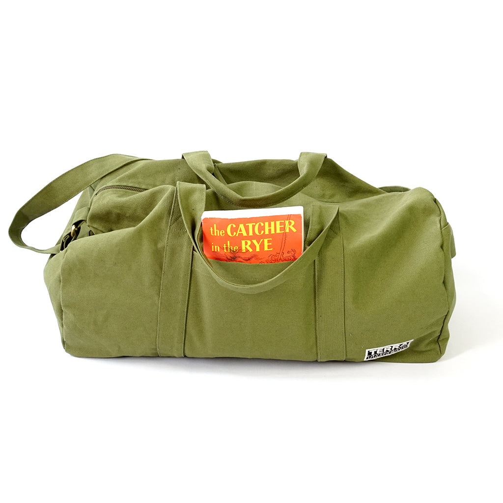 Olive green hot sale duffle bag